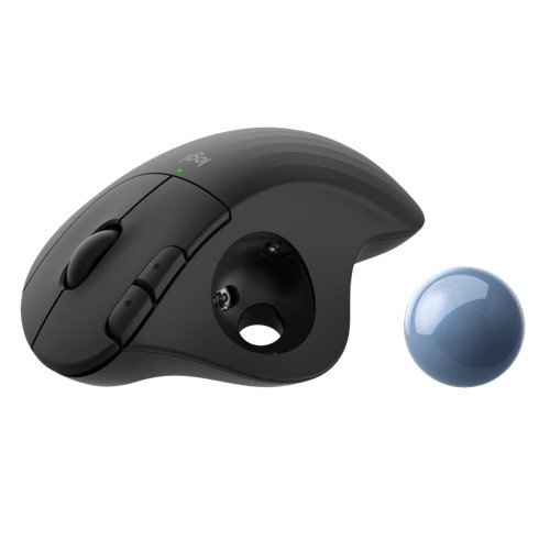 MOUSE INALáMBRICO LOGITECH ERGO M575, ERGONóMICO, 2.4GHZ , BLUETOOTH, COLOR NEGRO