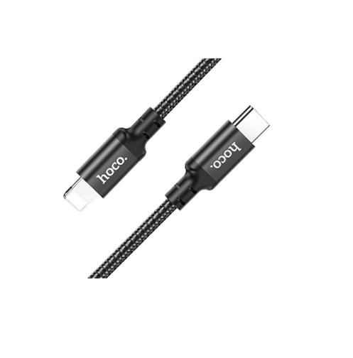 CABLE DE CARGA HOCO X14 TIPO C A LIGHTNING, PD 20W, 3M, COLOR NEGRO