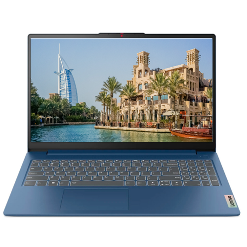 LAPTOP LENOVO IDEAPAD SLIM 3, 15.6“ FULL HD, INTEL CORE I5-12450H 2.0-4.4GHZ, 16GB LPDDR5,512GB SSD, TECLADO EN ESPAñOL, FREEDOS, COLOR AZUL